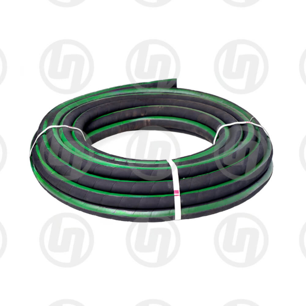 Roll of black and green rubber hose - United Flexible